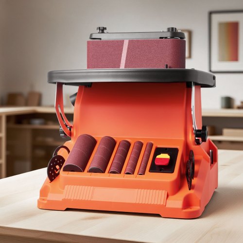 Oscillating Belt and Spindle Sander 2400RPM Benchtop Spindle Sander with 58