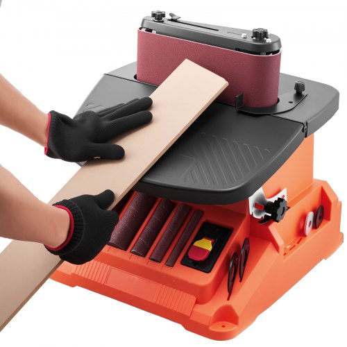 Oscillating Belt and Spindle Sander 2400RPM Benchtop Spindle Sander with 58