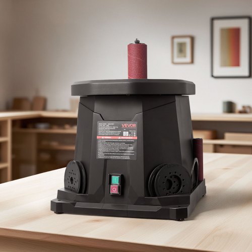 Oscillating Spindle Sander 2000RPM Benchtop Spindle Sander with 6 Sleeves