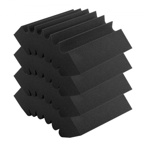 Acoustic Foam Panels 4 Pack 165 x 63 x 12 inches Adhesive High Density