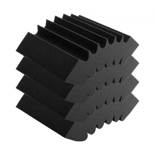 Acoustic Foam Panels 4 Pack 165 x 63 x 12 inches Adhesive High Density