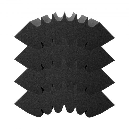 Acoustic Foam Panels 4 Pack 165 x 63 x 12 inches Adhesive High Density