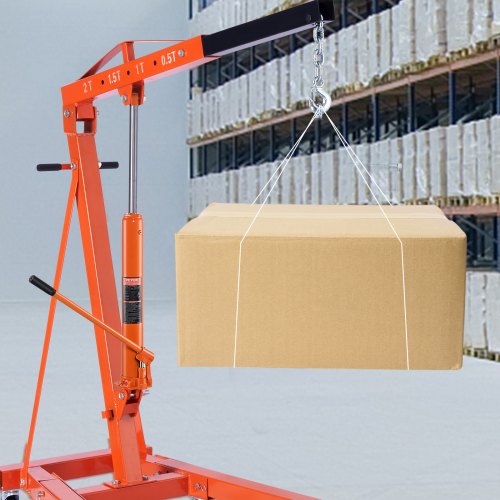 Hydraulic Long Ram Jack 3 Ton Engine Hoist Cylinder with Single Piston Pump