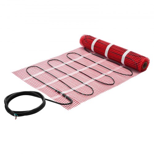 15 sqft SelfAdhesive Mesh Floor Heating Mat System 120V Electric Radiant