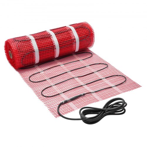 80 sqft SelfAdhesive Mesh Floor Heating Mat System 120V Electric Radiant