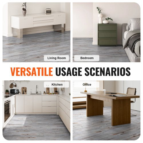 Self Adhesive Vinyl Floor Tiles 36 x 6 inch 36 Tiles 062mm Thick Peel