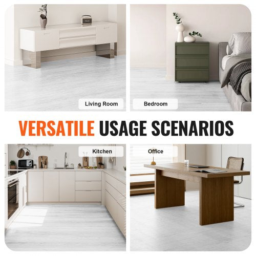 Self Adhesive Vinyl Floor Tiles 390 x 23.6 inch 15mm Thick Peel Stick