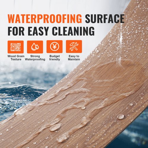 Self Adhesive Vinyl Floor Tiles 36 x 6 inch 36 Tiles 25mm Thick Peel