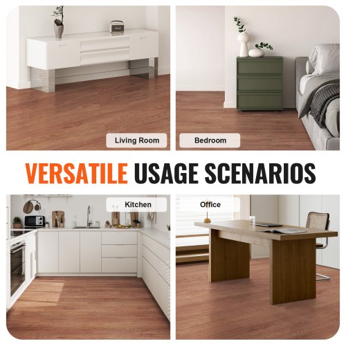 Self Adhesive Vinyl Floor Tiles 36 x 6 inch 36 Tiles 25mm Thick Peel