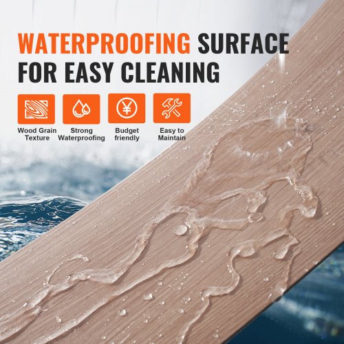 Self Adhesive Vinyl Floor Tiles 36 x 6 inch 36 Tiles 25mm Thick Peel