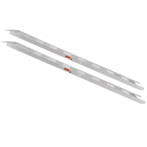 Aluminum Ramps 1250lbs Straight Ramp with Treads and Load Straps Portable