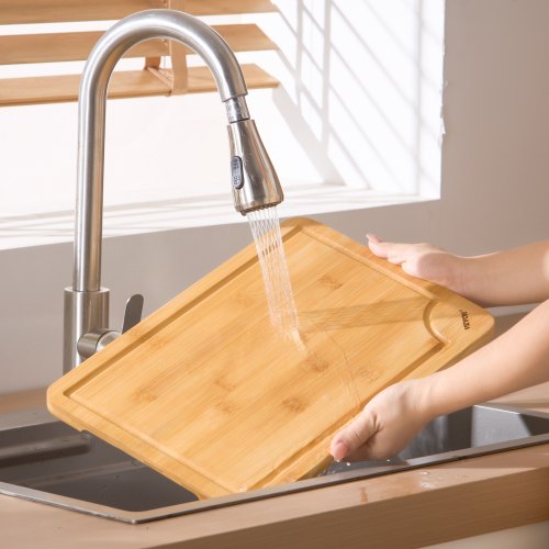 Cutting Board 3 Pieces Premium Versatile Bamboo Cutting Board with FoodGrade Oil