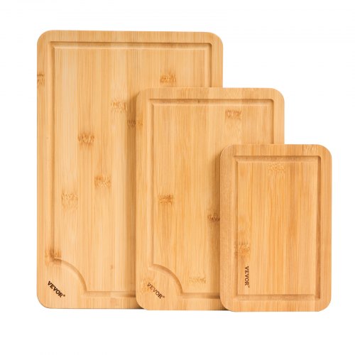 Cutting Board 3 Pieces Premium Versatile Bamboo Cutting Board with FoodGrade Oil