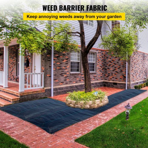 65FTx300FT Premium Weed Barrier Fabric Heavy Duty 32OZ Woven Weed Control