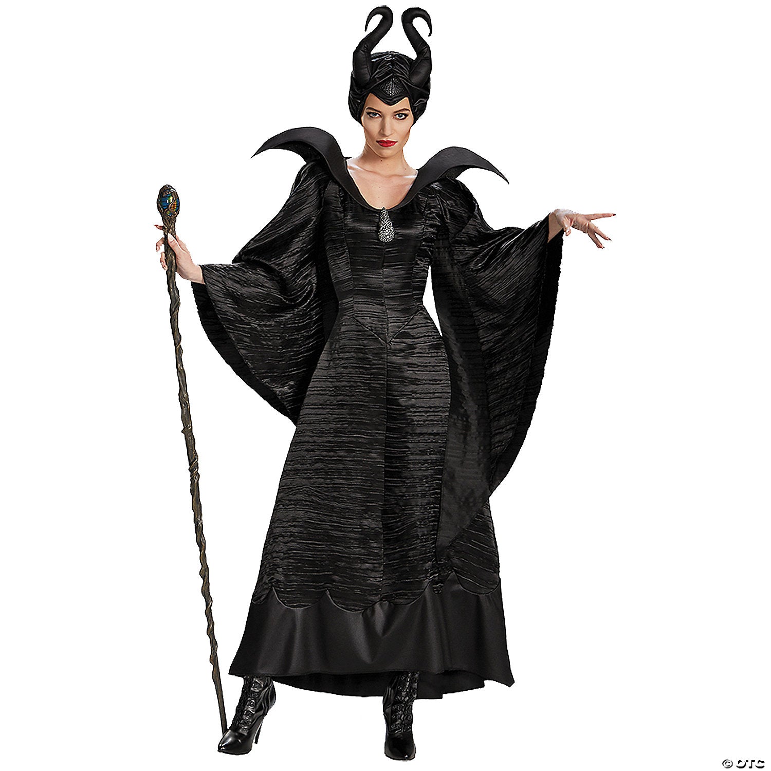 Womens Black Maleficent Christening Costume - Small
