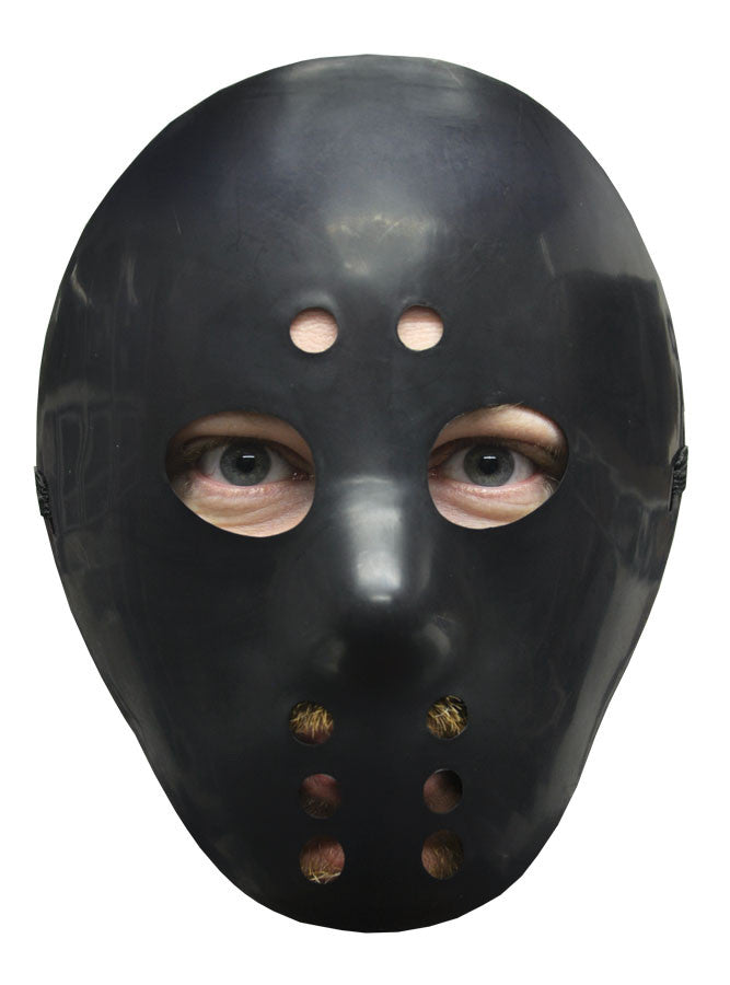 Adults Black Plastic Hockey Mask