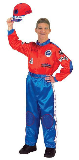 RACING SUIT ADULT RED BLUE
