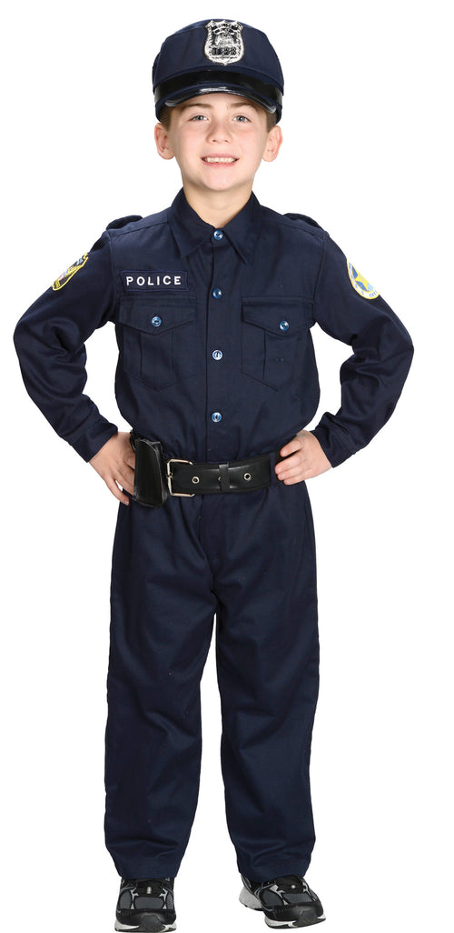 Unisex | Kids Police Costume - Small