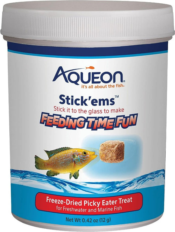 Aqueon Stick'ems Freeze Dried Picky Eater Treat for Fish