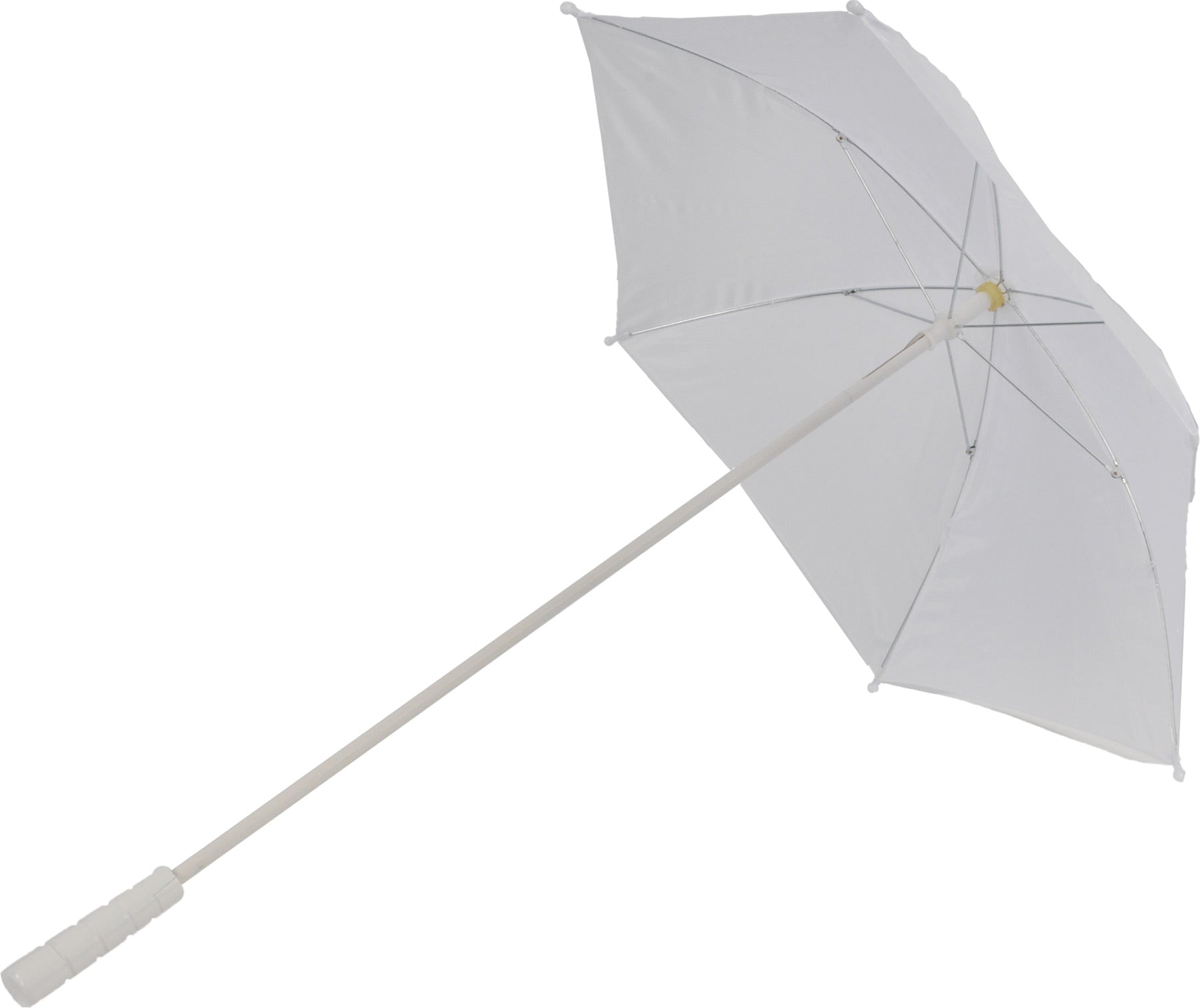 28" White Nylon Parasol
