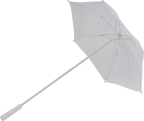 28" White Nylon Parasol
