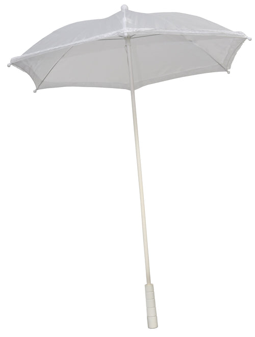 White Ruffle Parasol