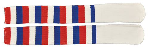 Clown Knee Socks Red, White & Blue Striped | Blue/Red