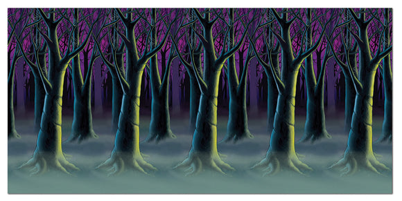 SPOOKY FOREST TREES BACKDROP