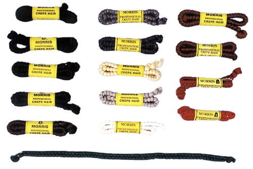 Adults Dark Auburn Crepe Hair