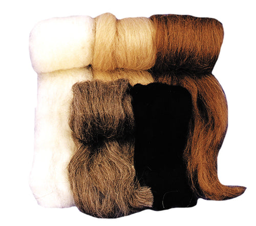 Wool Fiber Black