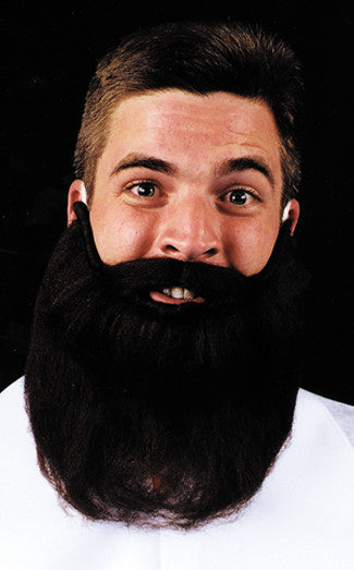 8-Inch Beard & Mustache Gray