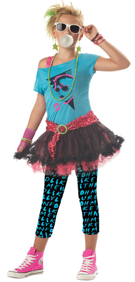 80S Valley Girl Child Med 8-10 Child Girls Costume - Bargains Delivered