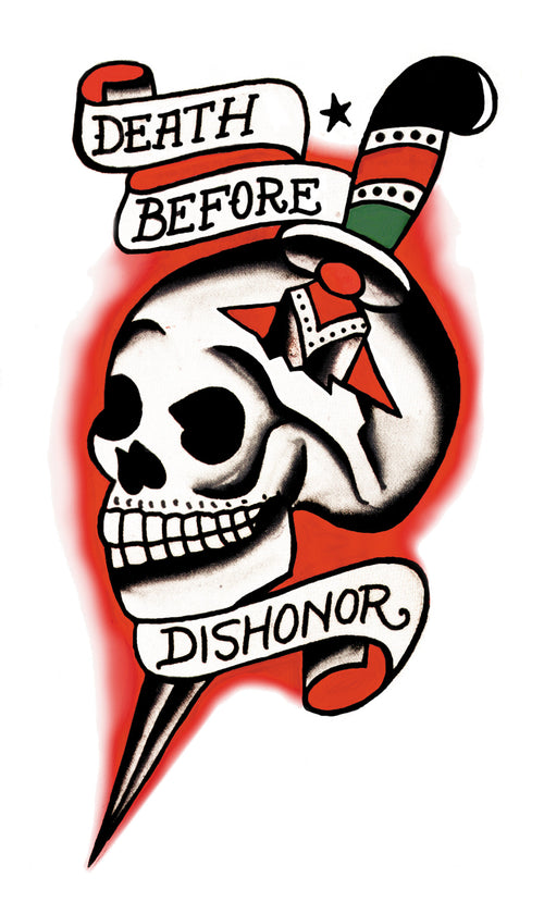 Tattoo Vintage Db4 Dishonor Skull