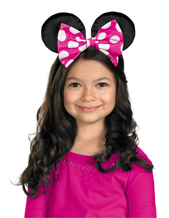 MINNIE MOUSE EARS W/REV BOW
