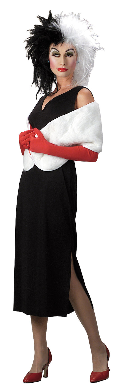 Womens Cruella De Vil Costume - Standard