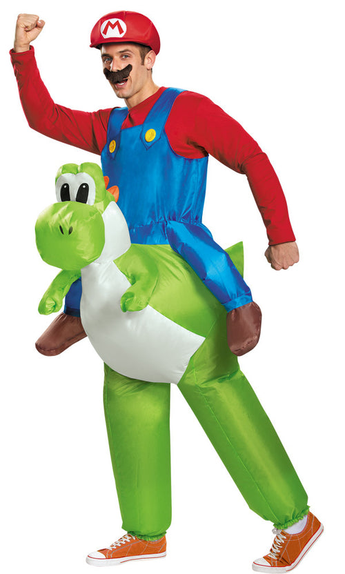 Adults Super Mario Bros. Mario Riding Yoshi Costume - 42-46