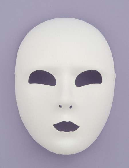 Adults Full Face White Mask