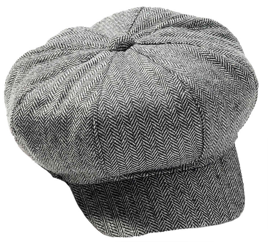 Adults Gray Newsboy Hat