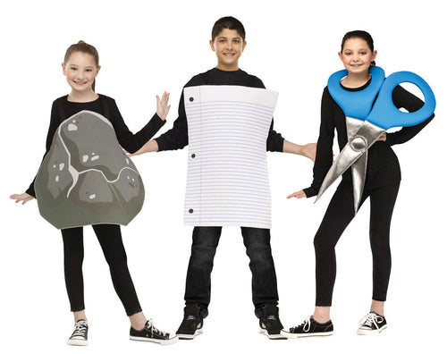 Unisex | Kids Rock, Paper, Scissors Group Costumes
