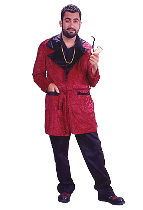 Mens Velvet Smoking Robe Costume