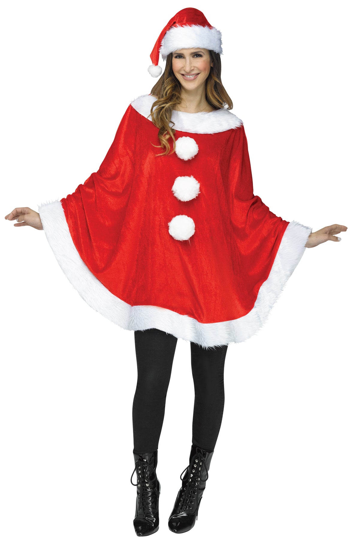 Womens Santa Poncho