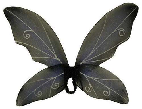 Adults Blue & Black Fairy Wings | Blue-Black