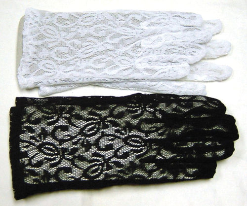White Lace Gloves