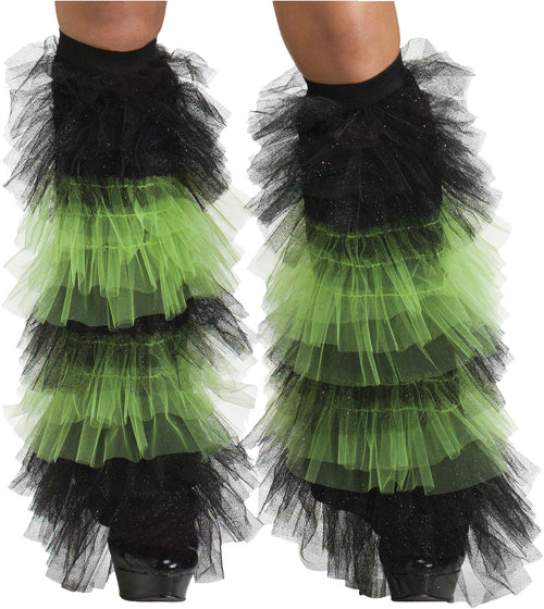 Tulle Ruffle Boot Covers | Green