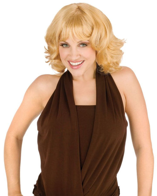 Buxom Beauty Short Wig With Bangs Blonde