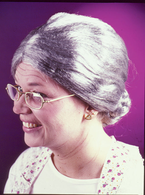 Granny Wig for Women - Grey