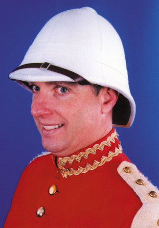 Adults White British Pith Hat