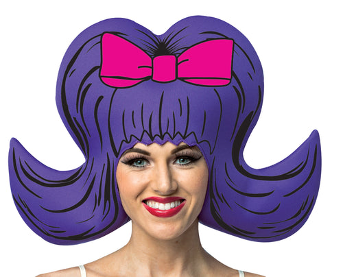 Adults Purple Foam Bouffant Headpiece
