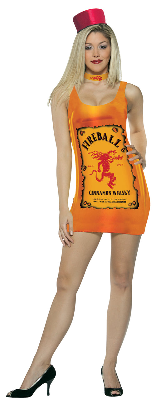 Womens Fireball Bottle Costume