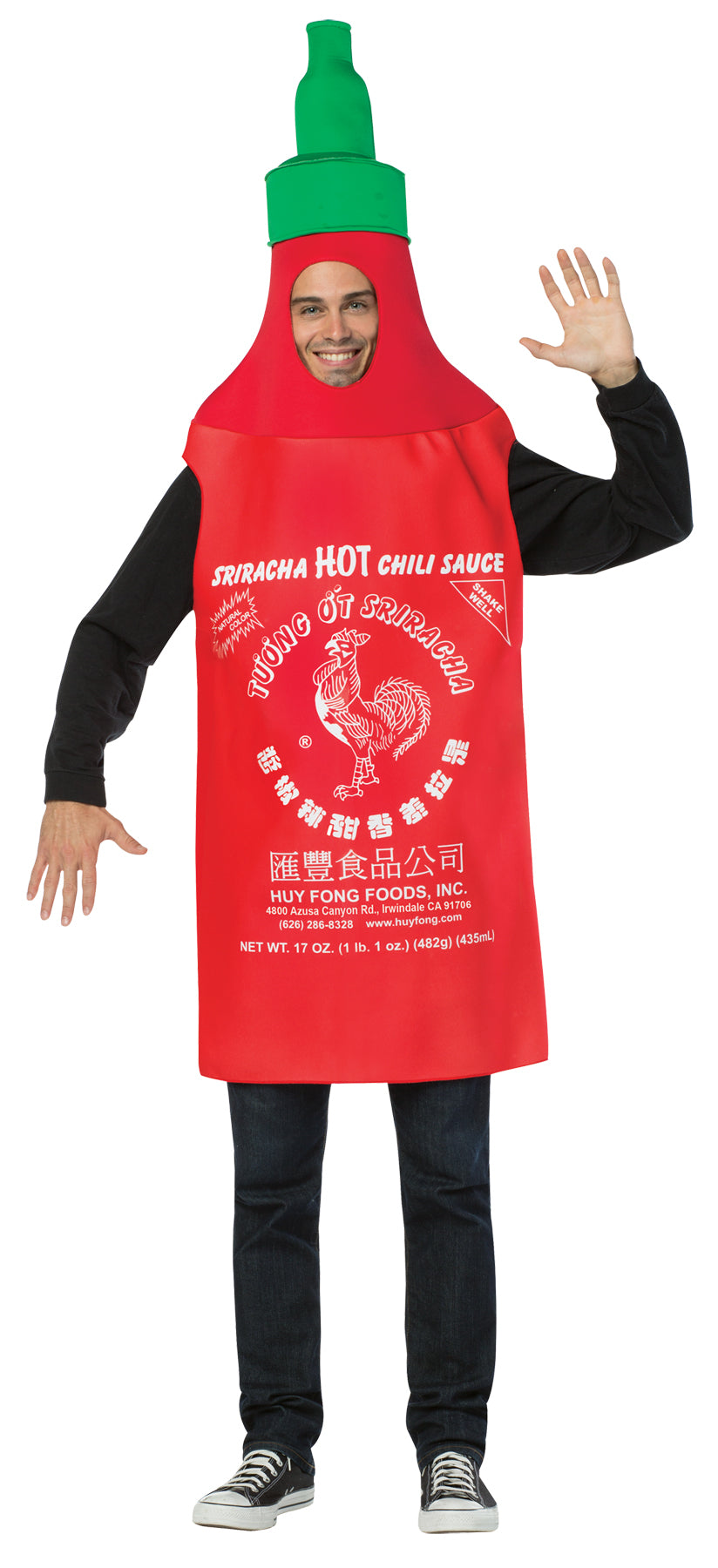 Adults Sriracha Bottle Costume